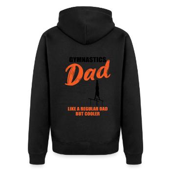 Turner Papa – Combinaison de la coolitude sportive - Veste à capuche bio Premium Unisexe - noir - Dos - Nico (187cm)