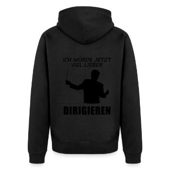 Je préfère de loin conduire maintenant - Cadeau - Veste à capuche bio Premium Unisexe - noir - Dos - Nico (187cm)