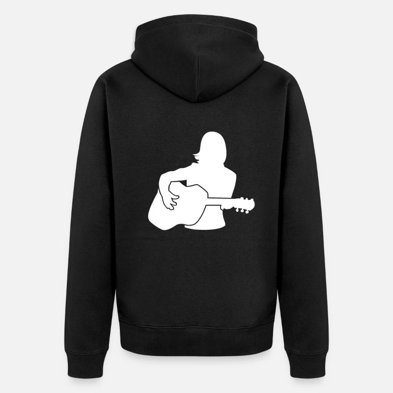 Guitariste Melody cadeau Highlight - Veste à capuche bio Premium Unisexe - noir