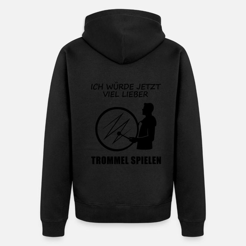 Lieber Trommeln Wunschgedanke Geschenk - Unisex Premium Bio Zip Hoodie - undefined