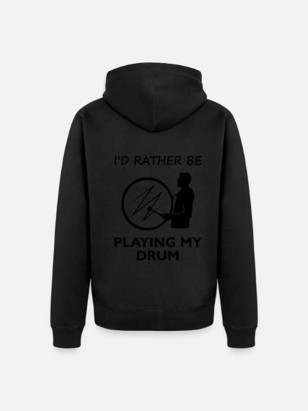 Lieber Trommeln Wunschgedanke Geschenk - Unisex Premium Bio Zip Hoodie -