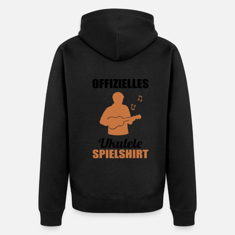 Chemise officielle de ukulélé Melody - Veste à capuche bio Premium Unisexe - undefined