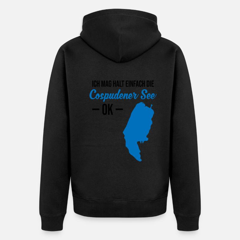 Cospudener See - Einfach Perfekt - Unisex Premium Bio Zip Hoodie - undefined