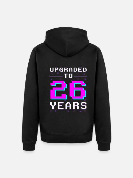 Reached Level 26 - Gaming Progress - Unisex Premium Organic Zip Hoodie - black