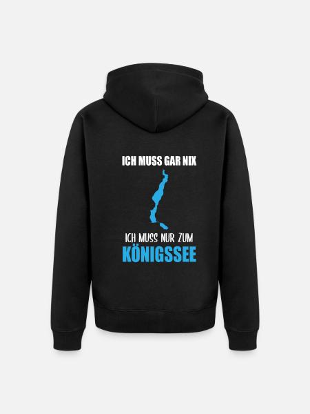 Königssee Duty - Nothing else! - Unisex Premium Organic Zip Hoodie - black