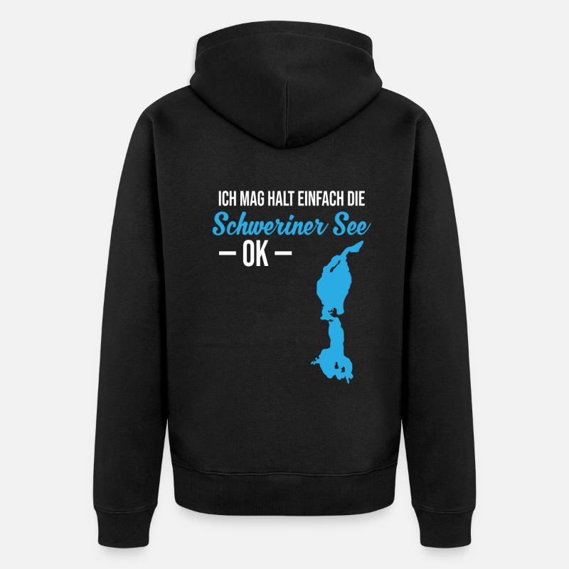 Tout simplement Schweriner Voir l’amour - Veste à capuche bio Premium Unisexe - noir