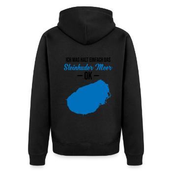 Tout simplement Steinhuder Meer Okay - Veste à capuche bio Premium Unisexe - noir - Dos - Nico (187cm)