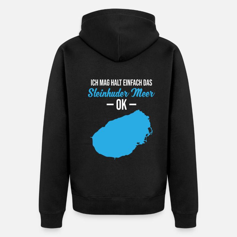 Tout simplement Steinhuder Meer Okay - Veste à capuche bio Premium Unisexe - noir