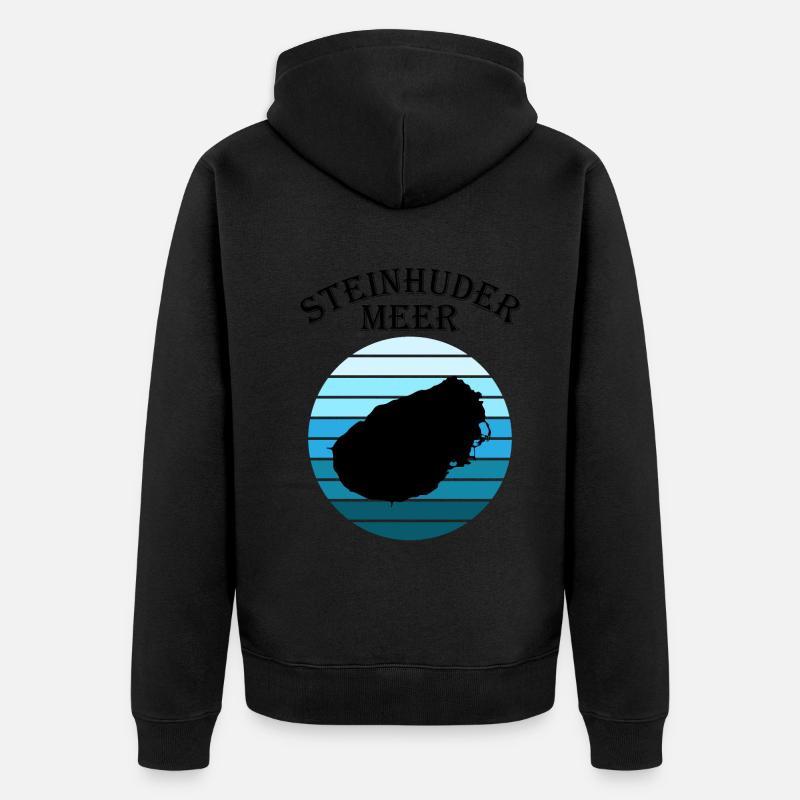 Steinhuder Meer Wave Play Reflection - Veste à capuche bio Premium Unisexe - undefined