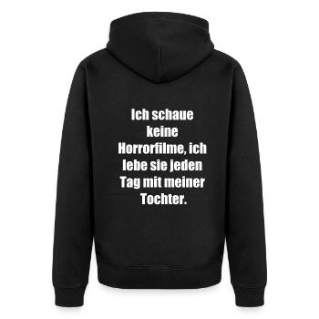 Maman de l’horreur - Veste à capuche bio Premium Unisexe - noir - Dos - Nico (187cm)