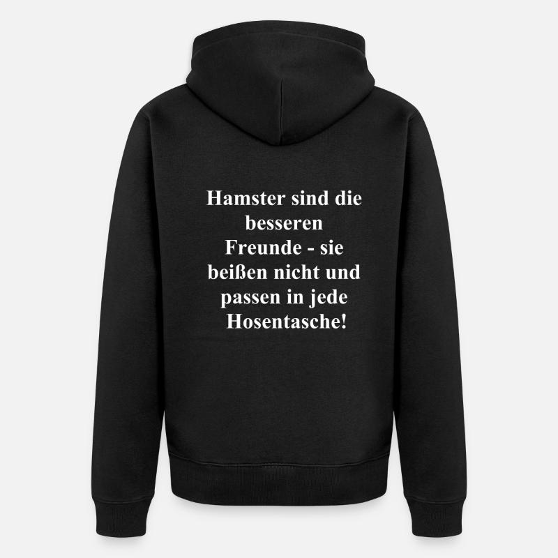 Lustiges Geschenk - Unisex Premium Bio Zip Hoodie - Schwarz