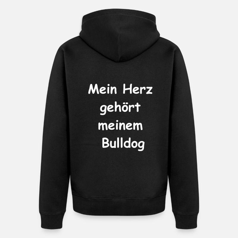 Cadeau bouledogue - Veste à capuche bio Premium Unisexe - noir