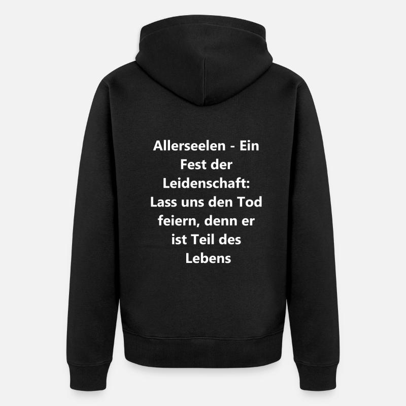 Commemorative gift idea - Unisex Premium Organic Zip Hoodie - black