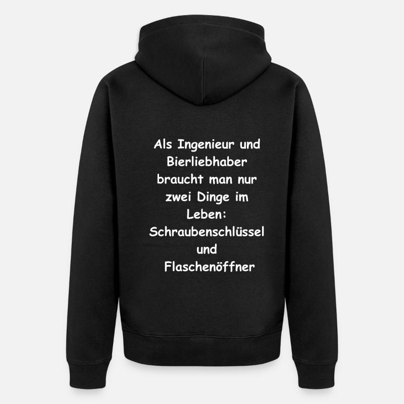 Cadeau d’ingénieur - Veste à capuche bio Premium Unisexe - noir