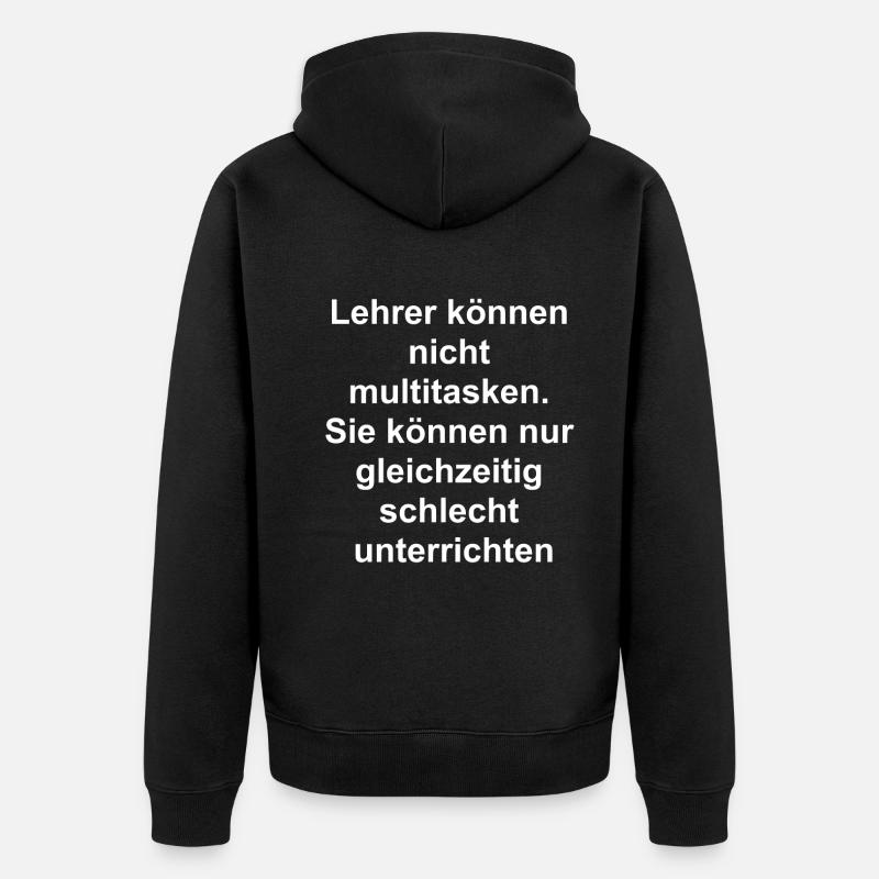 Cadeau pour l’enseignant - Veste à capuche bio Premium Unisexe - noir