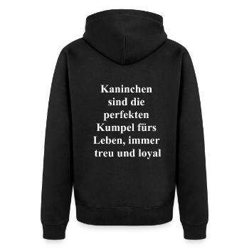Cadeau d’amitié hopping - Veste à capuche bio Premium Unisexe - noir - Dos - Nico (187cm)