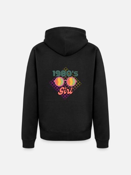 This is My 1980s Girl Eighties - Premium økologisk unisex-hættejakke - sort