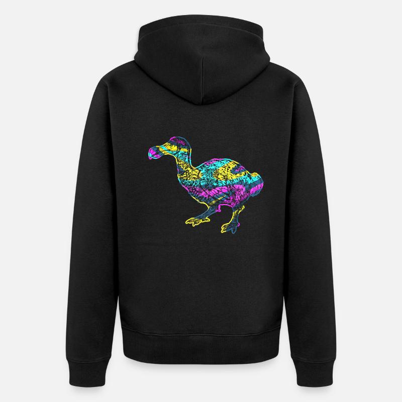 Oiseau Dodo - Veste à capuche bio Premium Unisexe - noir