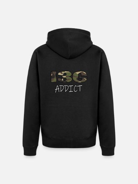 ADDICT I3G Camouflage - Veste à capuche bio Premium Unisexe - noir