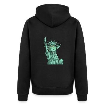 Gast freedom - Veste à capuche bio Premium Unisexe - noir - Dos - Nico (187cm)
