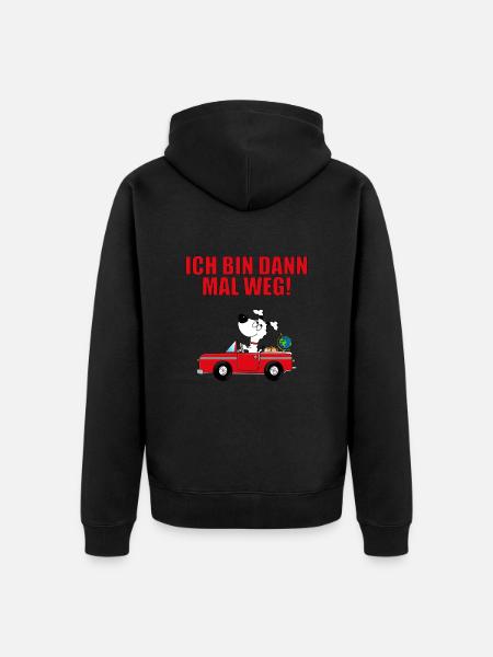 HUND - AUTO - Unisex Premium Bio Zip Hoodie - Schwarz