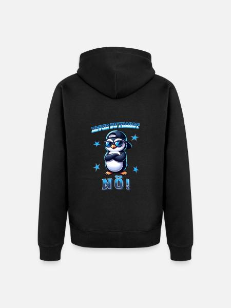 Avant de demander : Non - Veste à capuche bio Premium Unisexe - noir