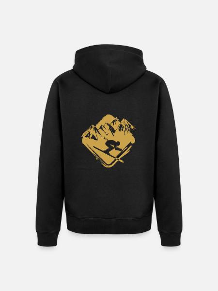 ski - Veste à capuche bio Premium Unisexe - noir