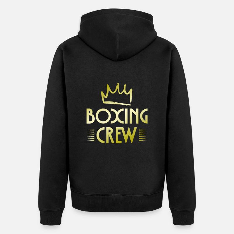 Équipe de boxe - Veste à capuche bio Premium Unisexe - noir