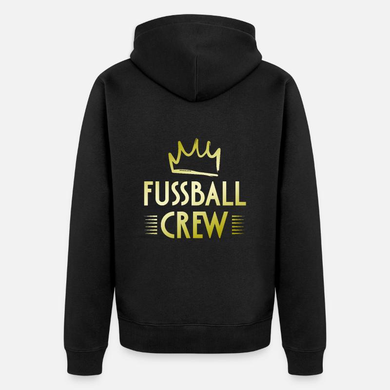 Équipe de football - Veste à capuche bio Premium Unisexe - noir