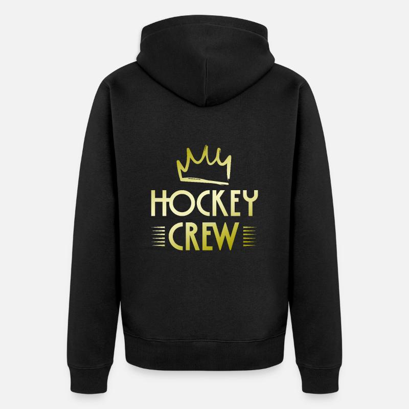 Équipe de hockey - Veste à capuche bio Premium Unisexe - noir