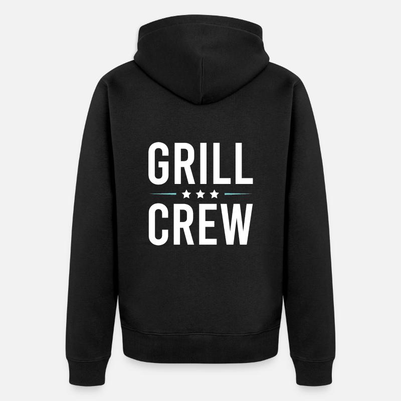 Équipe de grillades - Veste à capuche bio Premium Unisexe - noir