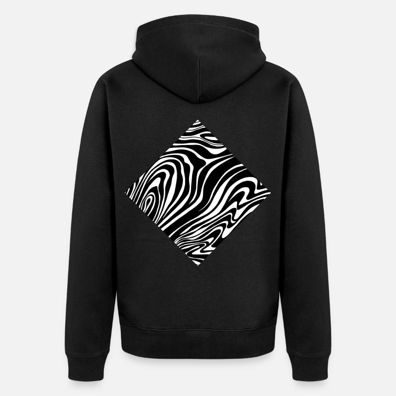 Diamant de passage piéton - Veste à capuche bio Premium Unisexe - noir