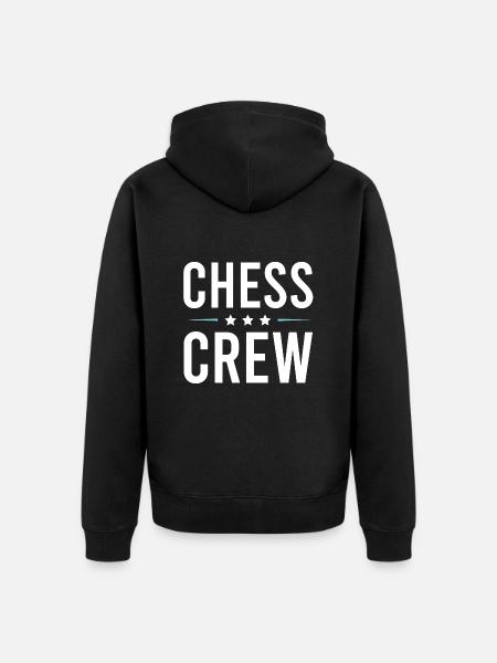 Chess Crew - Premium økologisk unisex-hættejakke - sort