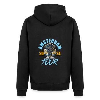 Amsterdam 2024 Skeleton - Veste à capuche bio Premium Unisexe - noir - Dos - Nico (187cm)