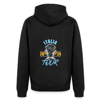 Italia 2024 Skeleton - Veste à capuche bio Premium Unisexe - noir - Dos - Nico (187cm)