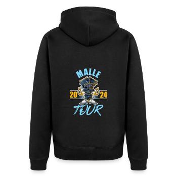 Malle 2024 Squelette - Veste à capuche bio Premium Unisexe - noir - Dos - Nico (187cm)