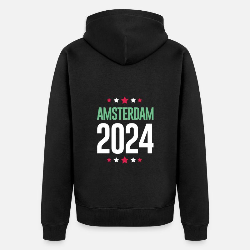 Vacances à Amsterdam 2024 - Veste à capuche bio Premium Unisexe - noir