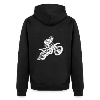 Motocross Bike Sport - Veste à capuche bio Premium Unisexe - noir - Dos - Nico (187cm)