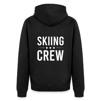 Équipe de ski - Veste à capuche bio Premium Unisexe - noir - Dos - Nico (187cm)