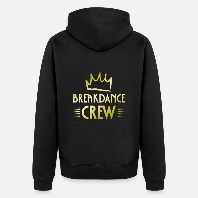 Breakdance Crew - Unisex Premium Bio Zip Hoodie - Schwarz