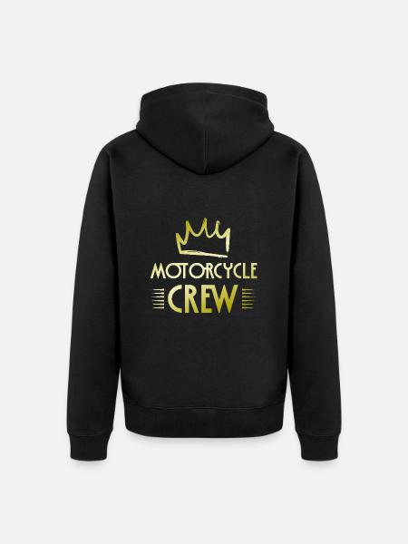 Motorcycle Crew - Unisex Premium Organic Zip Hoodie - black