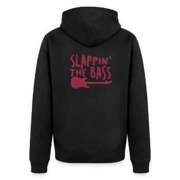 Slappin The Bass - Musique - Veste à capuche bio Premium Unisexe - noir - Dos - Nico (187cm)