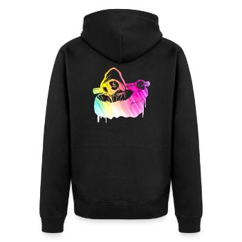 Batte de baseball Street Culture Badboy - Veste à capuche bio Premium Unisexe - noir - Dos - Nico (187cm)
