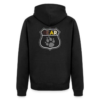 Ours LGBT Cop Marque - Veste à capuche bio Premium Unisexe - noir - Dos - Nico (187cm)