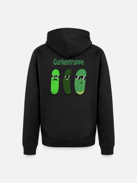 Gurken - Gurke - Gurkentruppe - Unisex Premium Bio Zip Hoodie - Schwarz