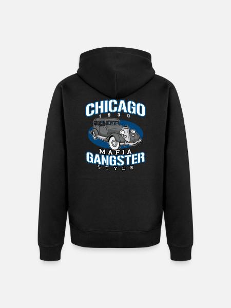 Mafia Chicago USA - Unisex Premium Organic Zip Hoodie - black