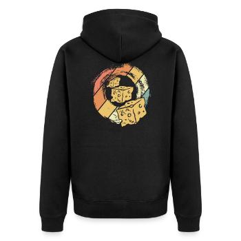Fromage - Veste à capuche bio Premium Unisexe - noir - Dos - Nico (187cm)
