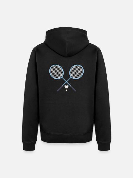 Badminton badminton Badminton rackets - Unisex Premium Organic Zip Hoodie - black