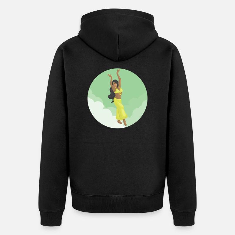 Danse orientale orientale - Veste à capuche bio Premium Unisexe - noir