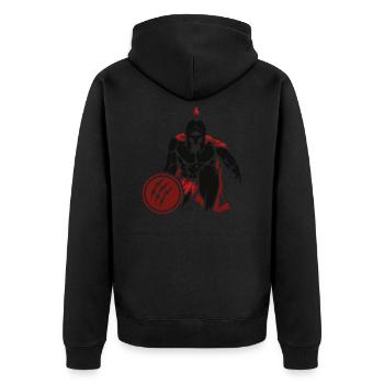 Sparta - Veste à capuche bio Premium Unisexe - noir - Dos - Nico (187cm)